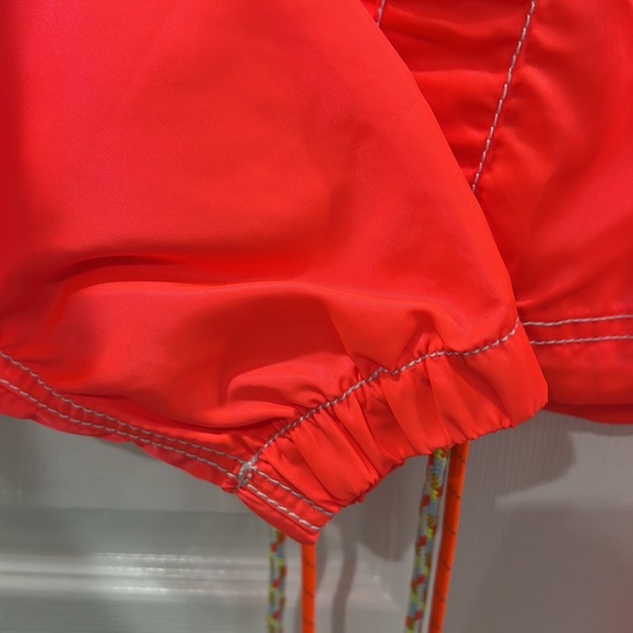 Bright orange cropped nylon jacket from urban outfitters - Picture 6 of 8